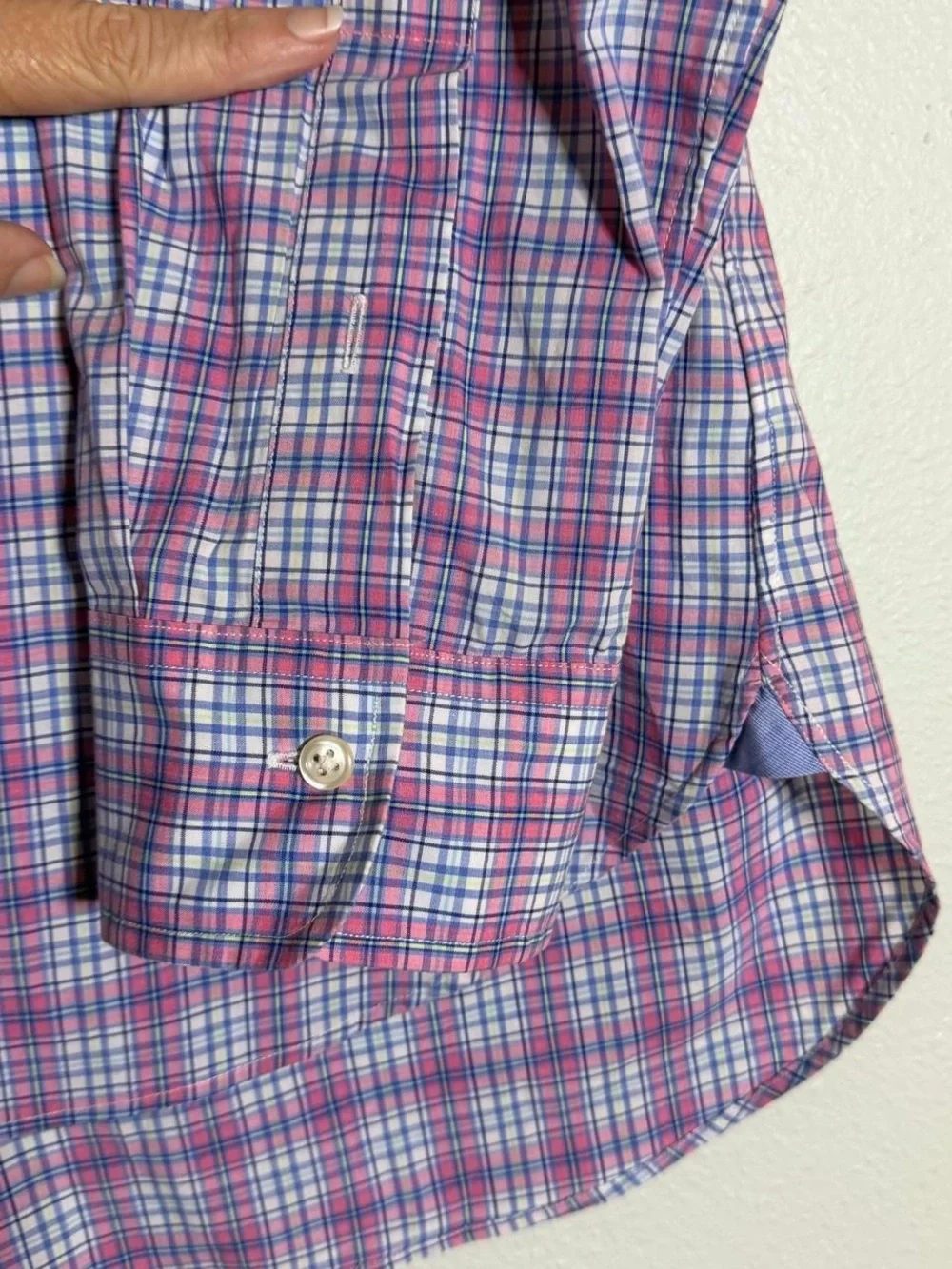 Polo by Ralph Lauren Pink & Light Blue Plaid Button-Down Shirt